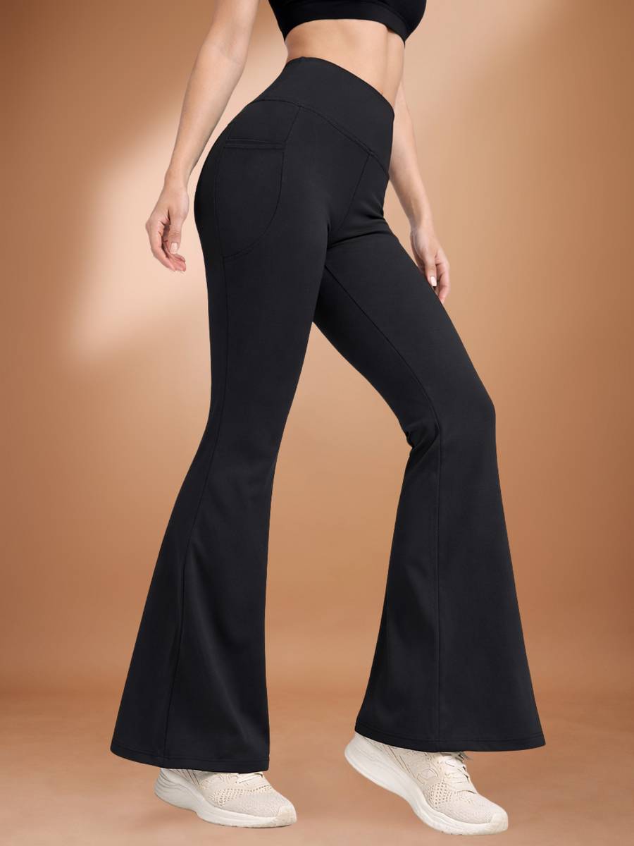 POOJARAN Solid Women Black Tights — photo 4