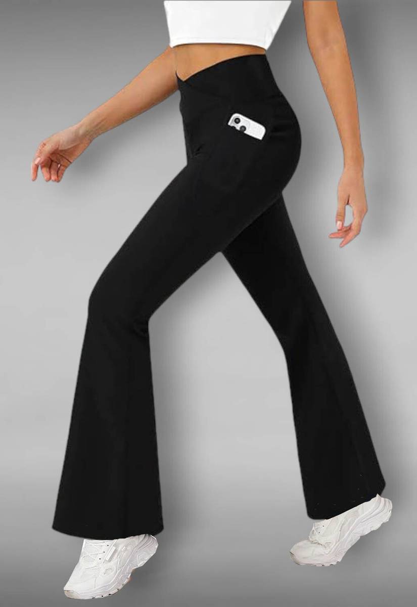 IMPERATIVE Solid Women Black Tights — photo 4