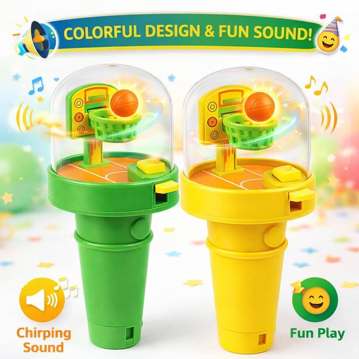 Mini Finger Basketball Shooting indoor Game Toy for Kids Handheld Fun Play Baseball Bat — photo 2