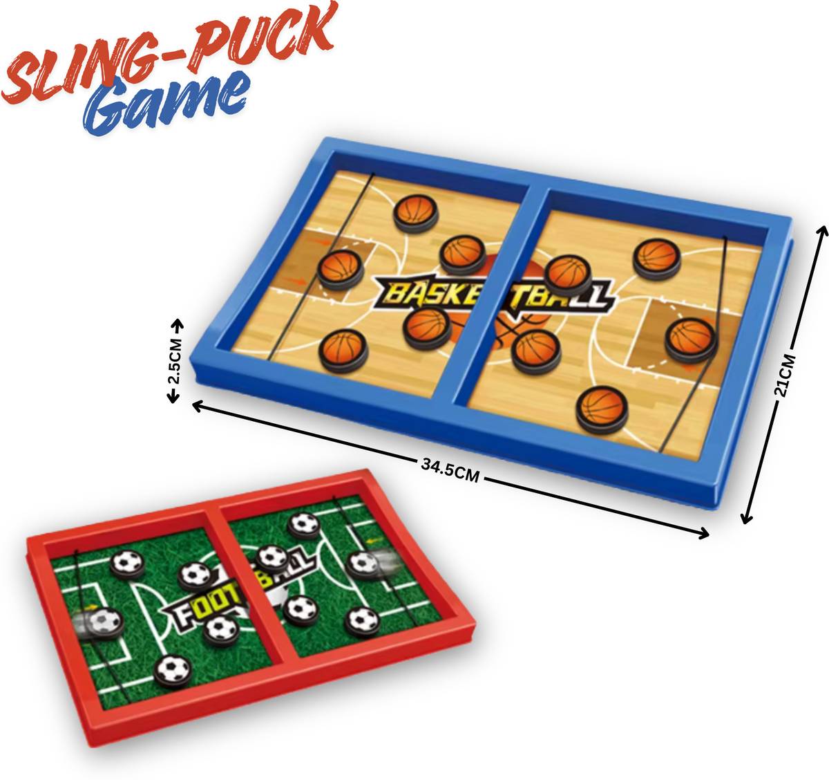 Fast Sling Puck Basketball Game | 2 Player Board Game for Kids Basketball — photo 3