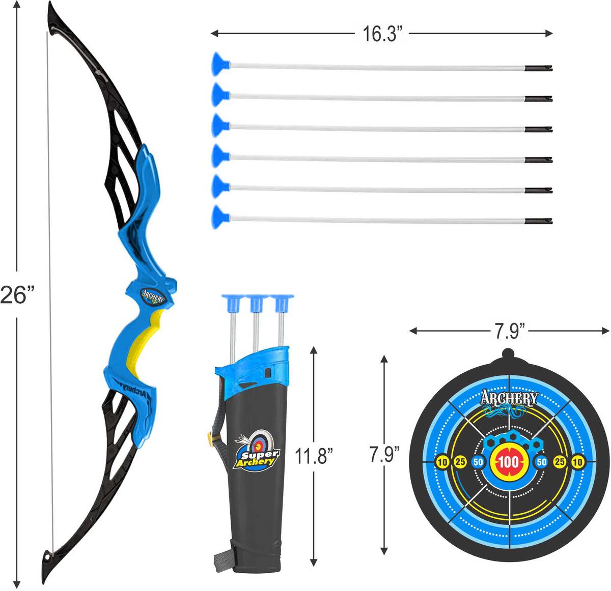 Heavy Duty Bow Arrow Set for Kids Age 5 -12 Years Outdoor Target Game Archery Archery — photo 2
