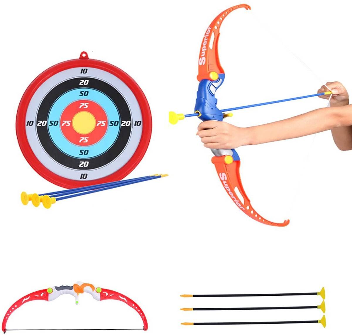 Amitasha ArcheryPro Bow and Arrow Toy Set for Kids with Target – Fun Outdoor Game Archery Kit — photo 5