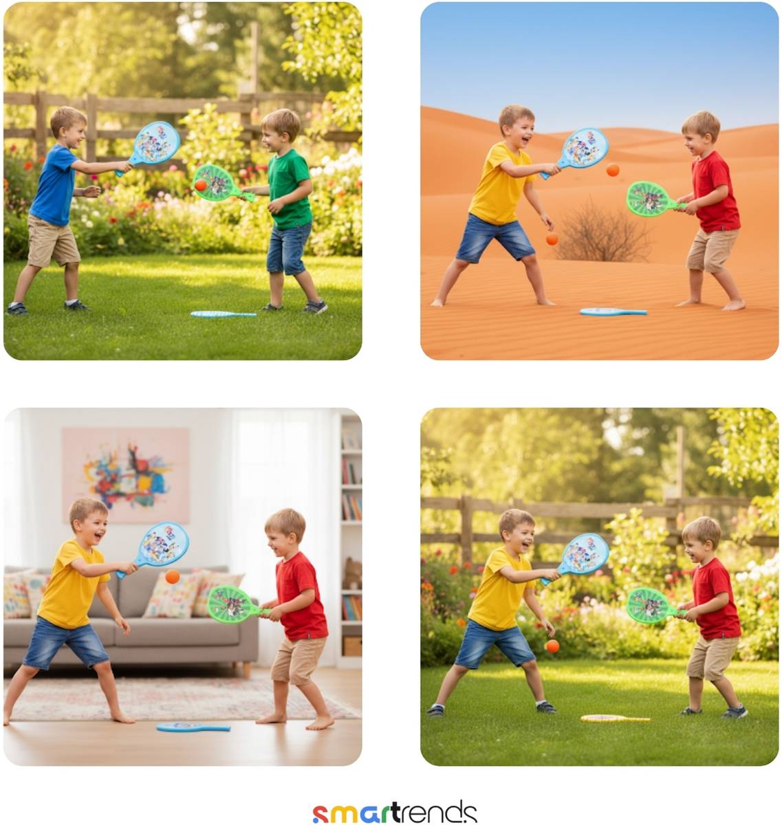 smartrends Kids Racket Set Badminton Kit for boys and girls Includes 2 Rackets & 2 Balls Badminton — photo 4