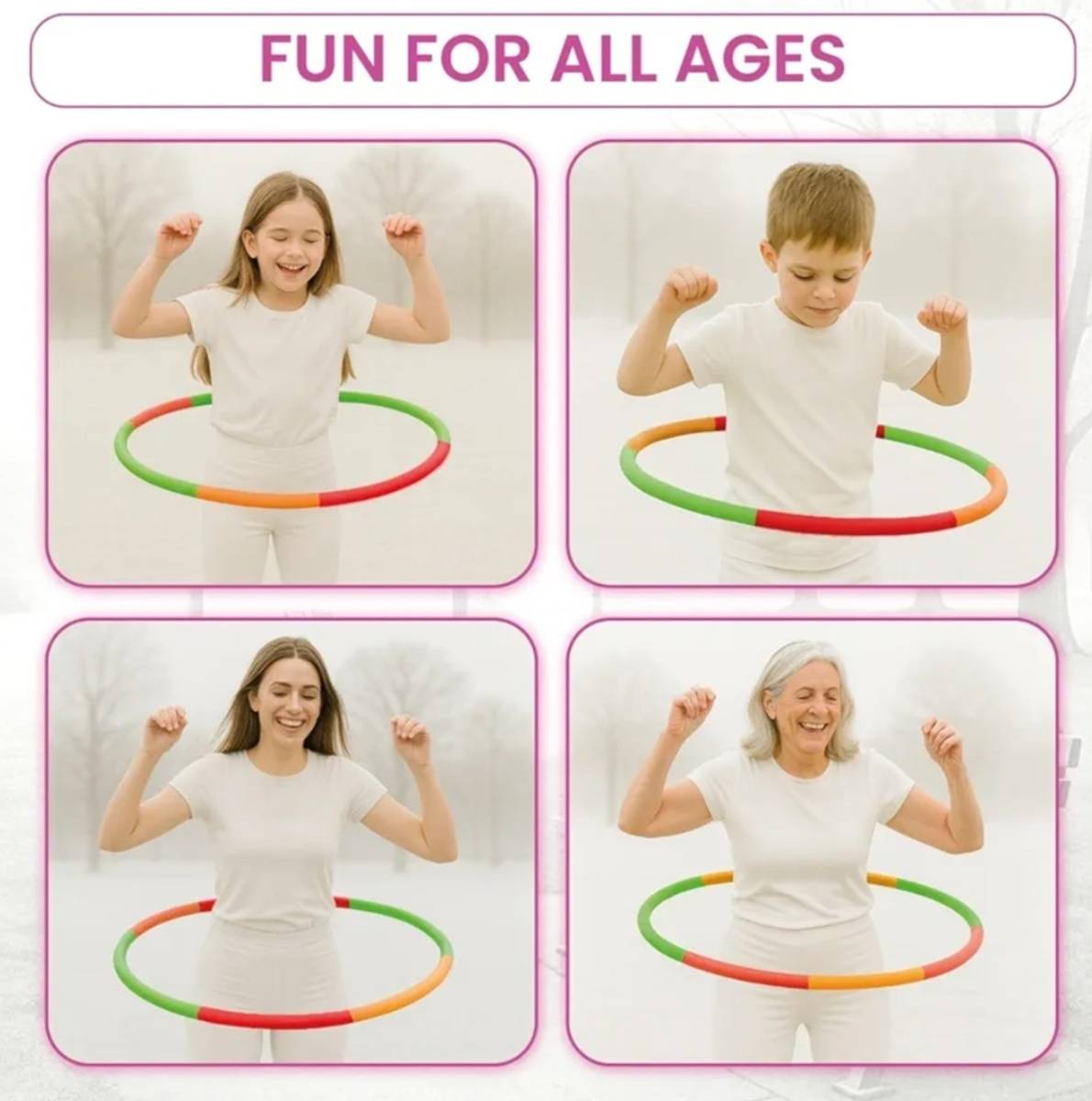 Hula Hoop Exercise Ring for Kids and Adults Hula Hoop(66 cm) Hula Hoop — photo 4