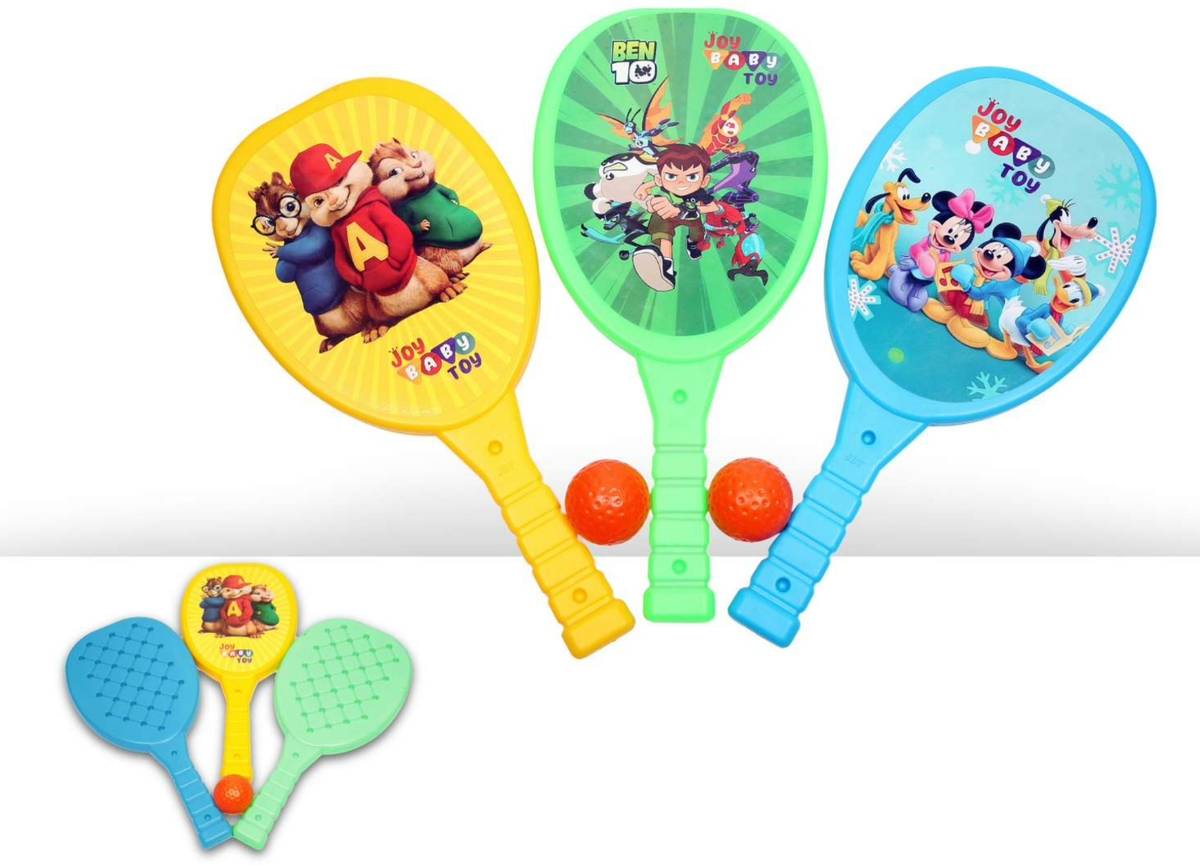 smartrends Kids Racket Set Badminton Kit for boys and girls Includes 2 Rackets & 2 Balls Badminton