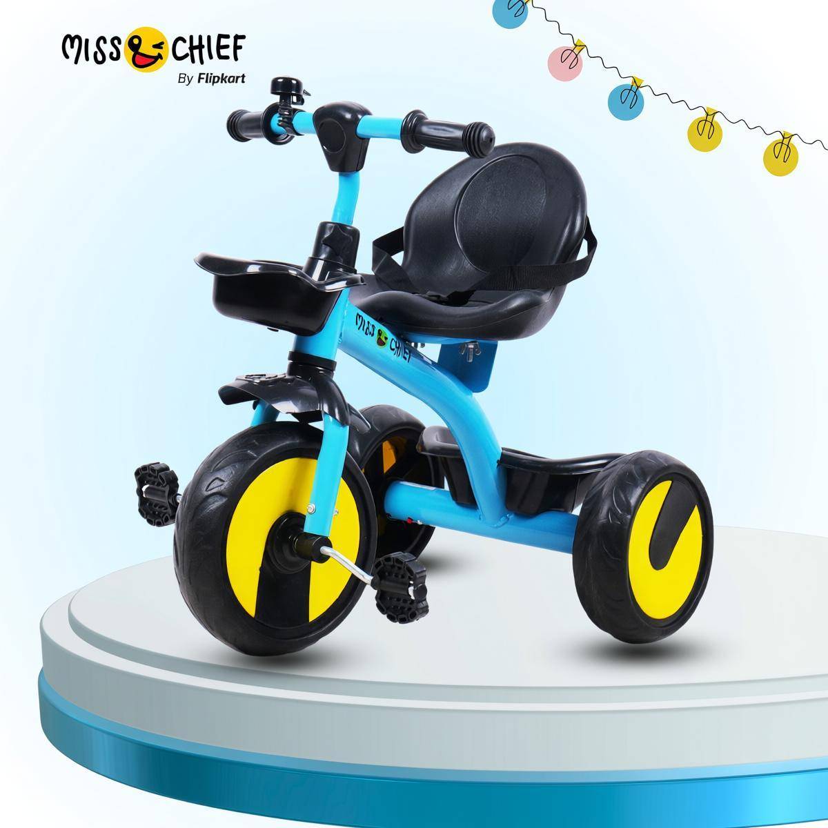 Miss & Chief Pixi Baby Tricycle Sturdy and Safe for Kids with storage baskets (Ages 2-5yrs) Tricycle