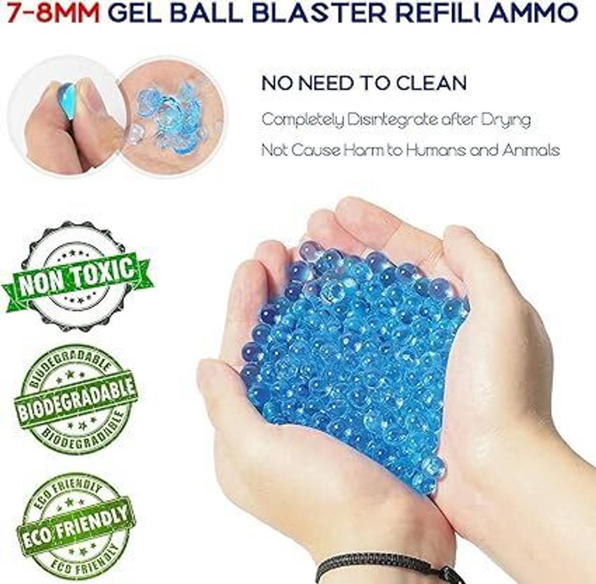 10,000 Gel Blaster Ammo Gun Refill Bullets for Kids Boys Age 5 Years Above Darts & Plastic Bullets — photo 4