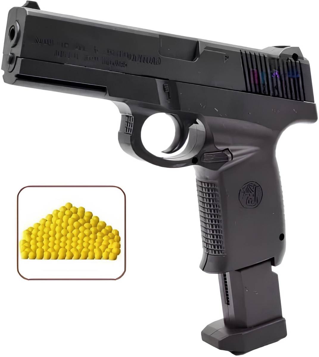 Mouser Pistol Toy Shooting Big Gun for Kids Age 12+ (with 120 Plastic Bullets) | Guns & Darts
