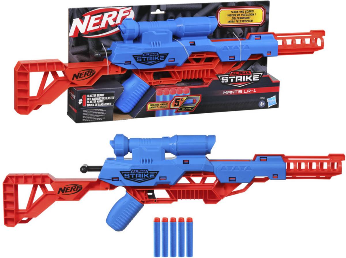 Nerf Alpha Strike Mantis LR-1 Toy Blaster with Targeting Scope, Incl. 5 Darts,for 8+ Guns & Darts — photo 4