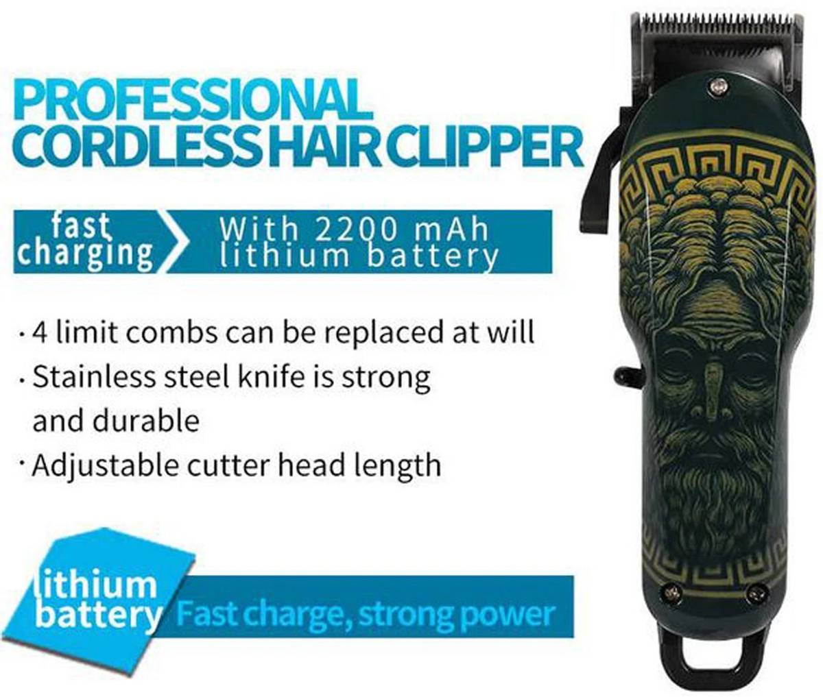 PUK New Electric Hair Trimmer Professional Rechargeable Hair Clipper razor hair shaver powerful 120 min use adjustable hair cutting machine for unisex Trimmer 120 min  Runtime 4 Length Settings — photo 4