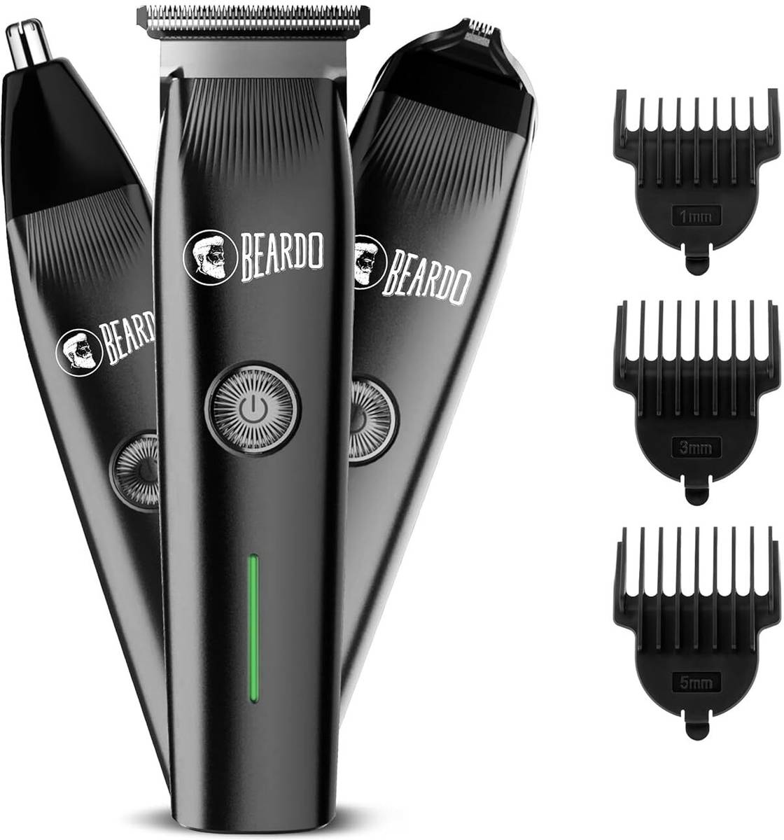 BEARDO Ape-X Prime Multipurpose Trimmer For Men | Grooming Kit For Beard, Ear & Nose Fully Waterproof Trimmer 120 min Runtime 3 Length Settings