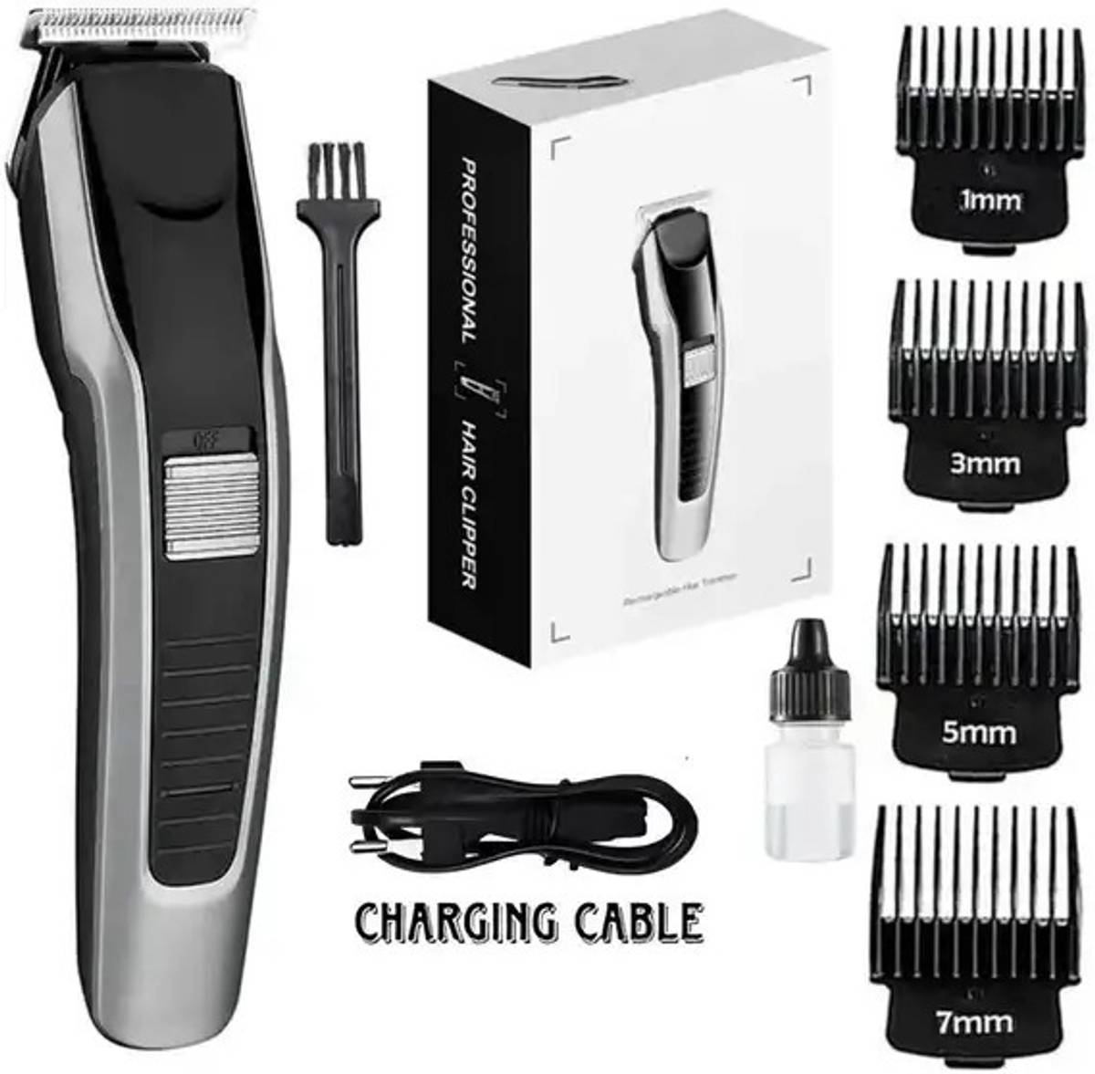 FABUNIK 538 Professional Rechargeable Hair Trimmer Electric Hair Clipper, Razor Trimmer Shaver For Men