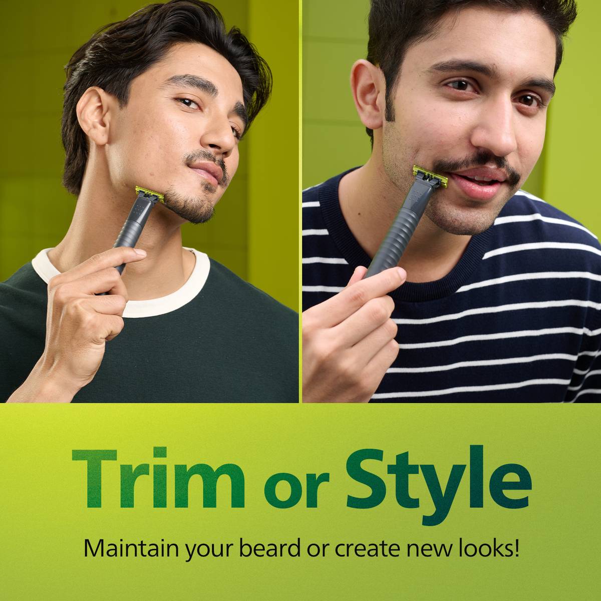 PHILIPS QP 1424/10 OneBlade GenZ Groomer & Styler | Suitable on Acne Prone Skin Fully Waterproof Trimmer 30 min  Runtime 3 Length Settings — photo 3