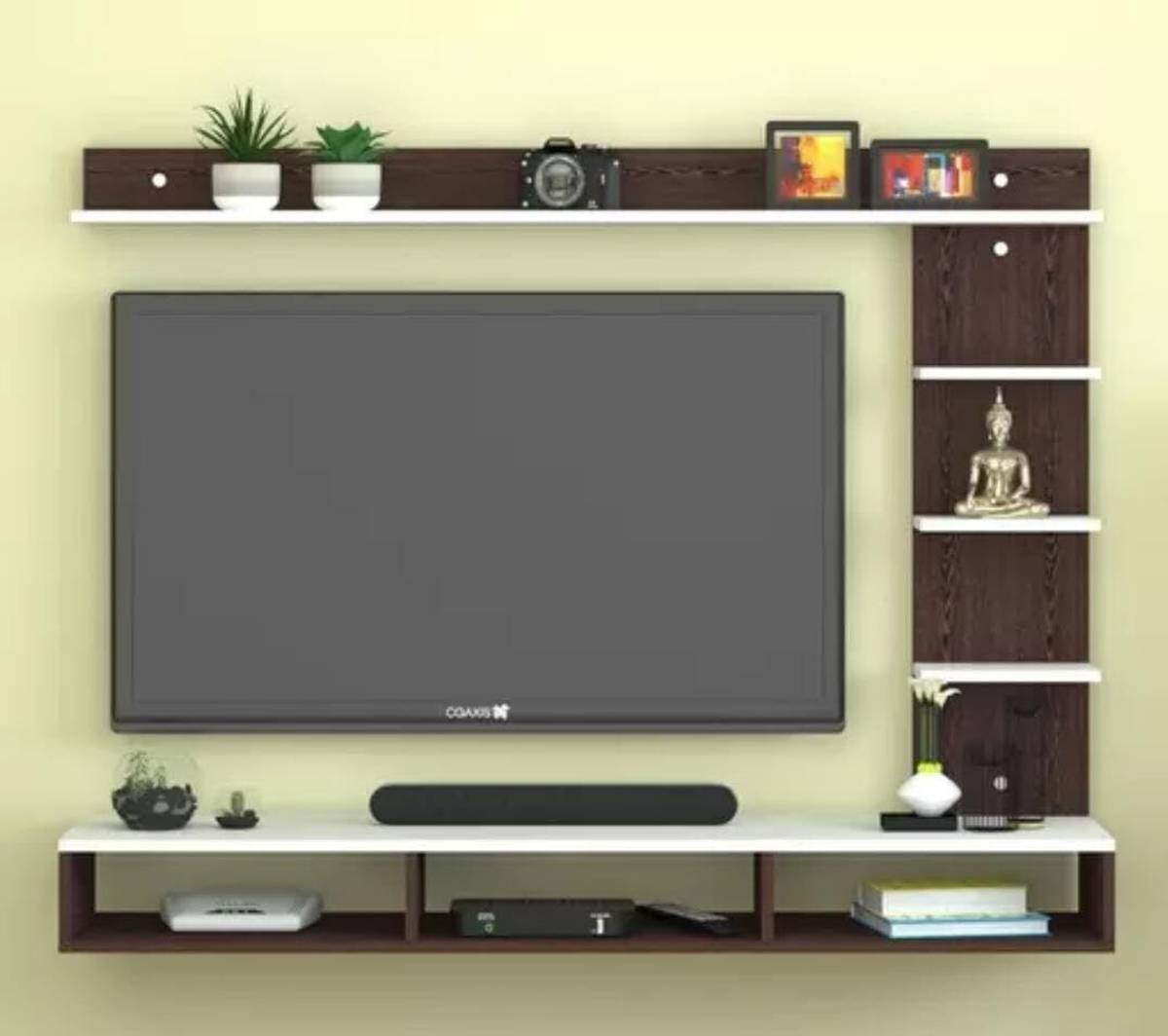Furniture Cafe Wall Mount TV Unit Cabinet For Living Room Bedroom Engineered Wood TV Entertainment Unit — photo 4