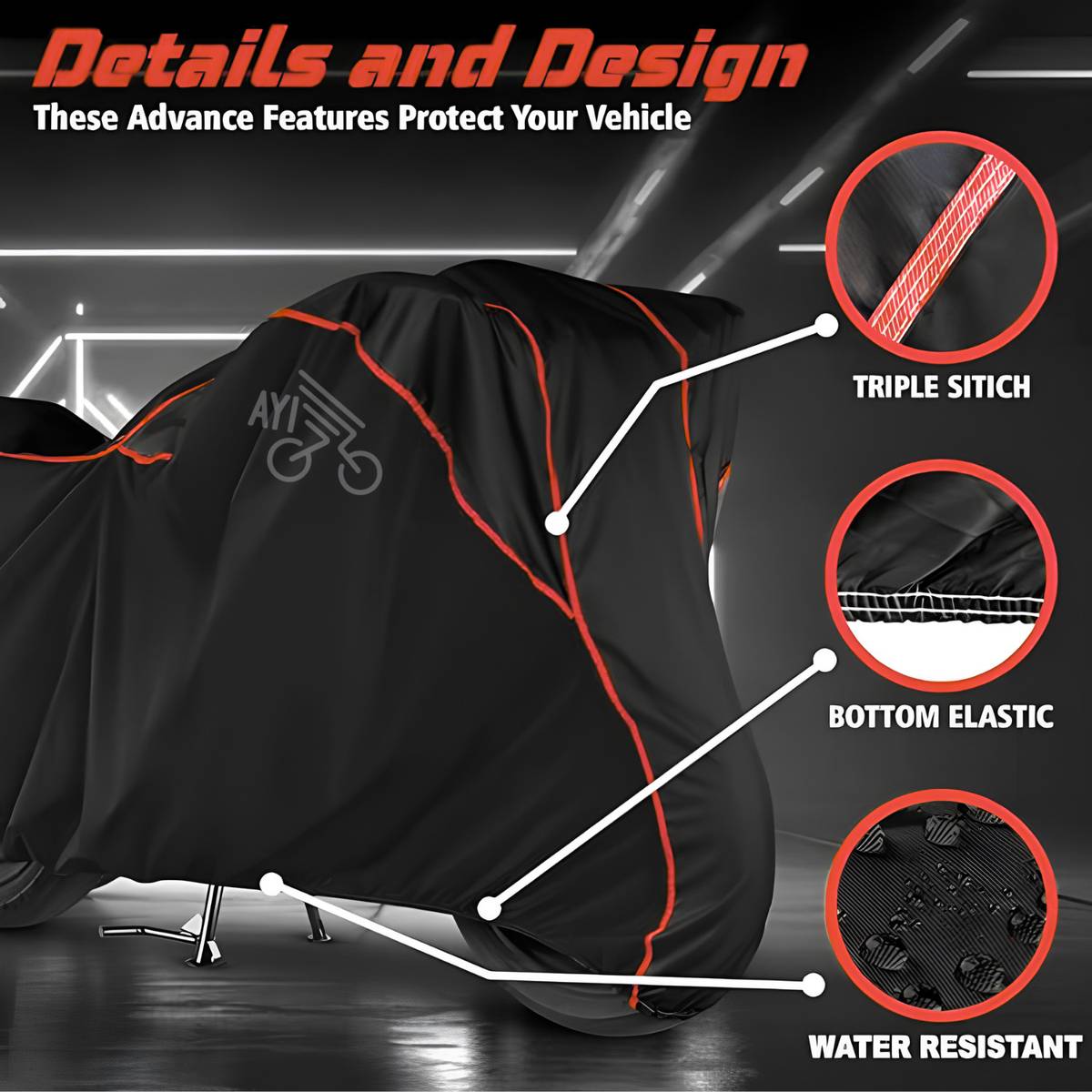 Ayi Waterproof Two Wheeler Cover for Hero — photo 4