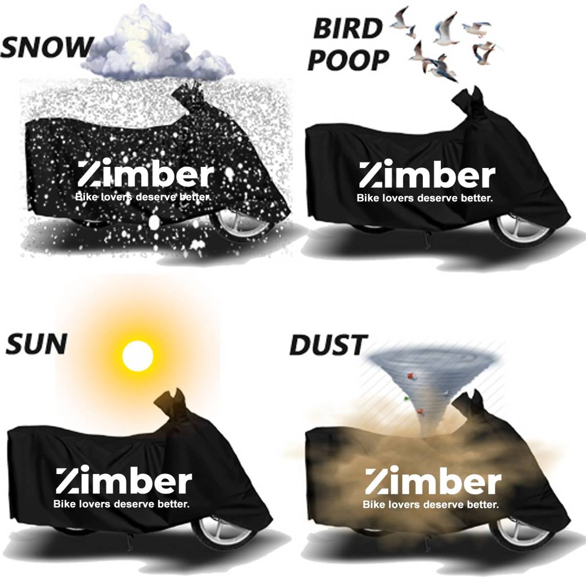 ZIMBER Two Wheeler Cover for Hero — photo 3