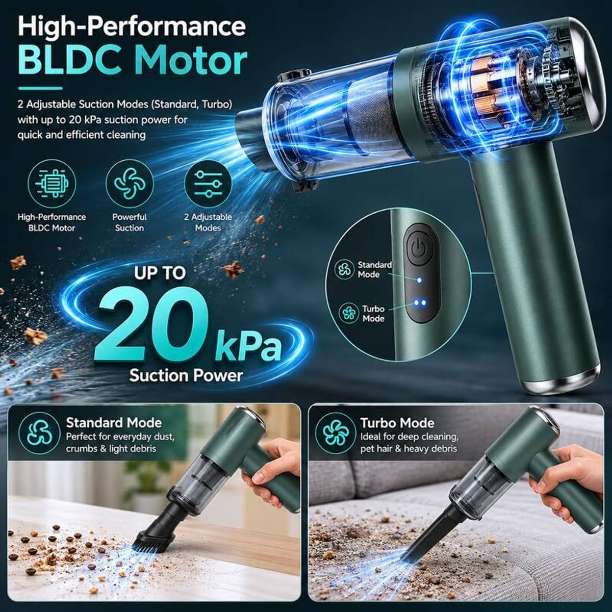JCBL Accessories Vacuair 6.0 4 in 1 Cordless Car Vacuum Cleaner — photo 2