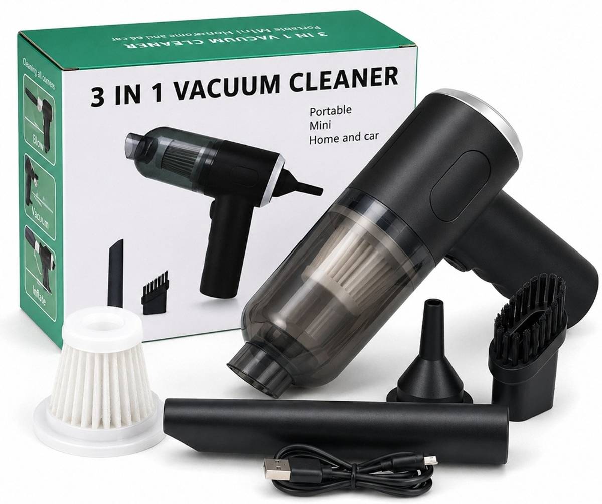 RUTPI VARIABLES RUTPI-3IN1-VACUUM-CLEANER Car Vacuum Cleaner with 2 in 1 Mopping and Vacuum
