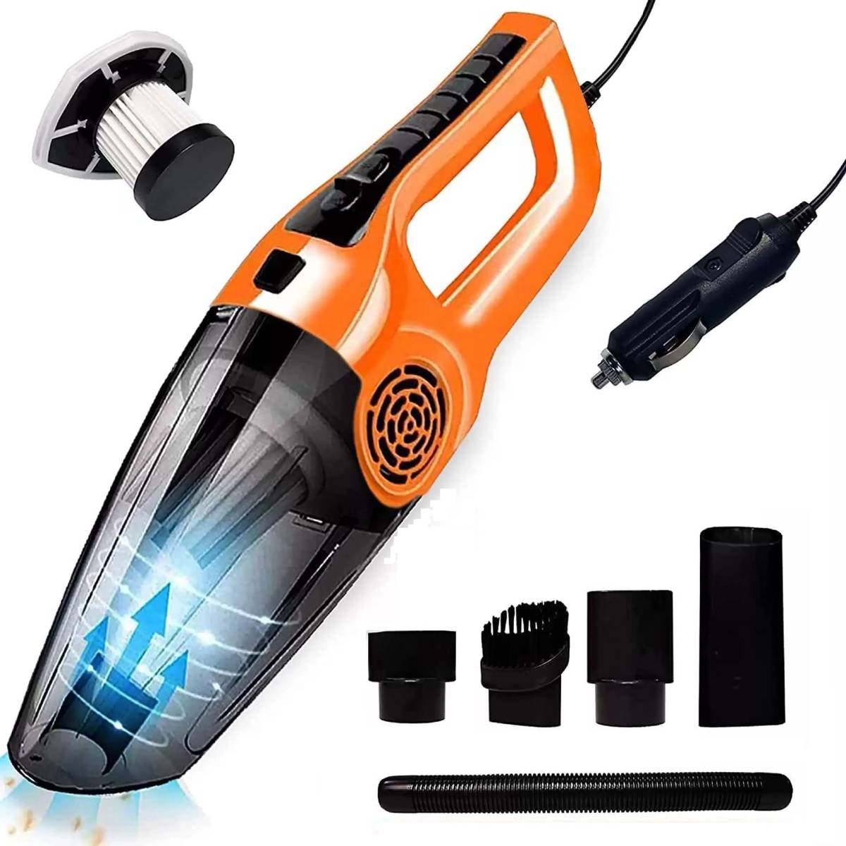 Aetrius Powerful Pro Max High Suction Power Portable Multipurpose Interior Cleaner Car Vacuum Cleaner with 2 in 1 Mopping and Vacuum, Anti-Bacterial Cleaning