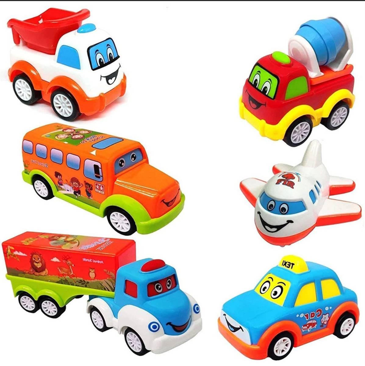 weegly Unbreakable Pull Back Vehicles| Push and Go Crawling Toy for Kids