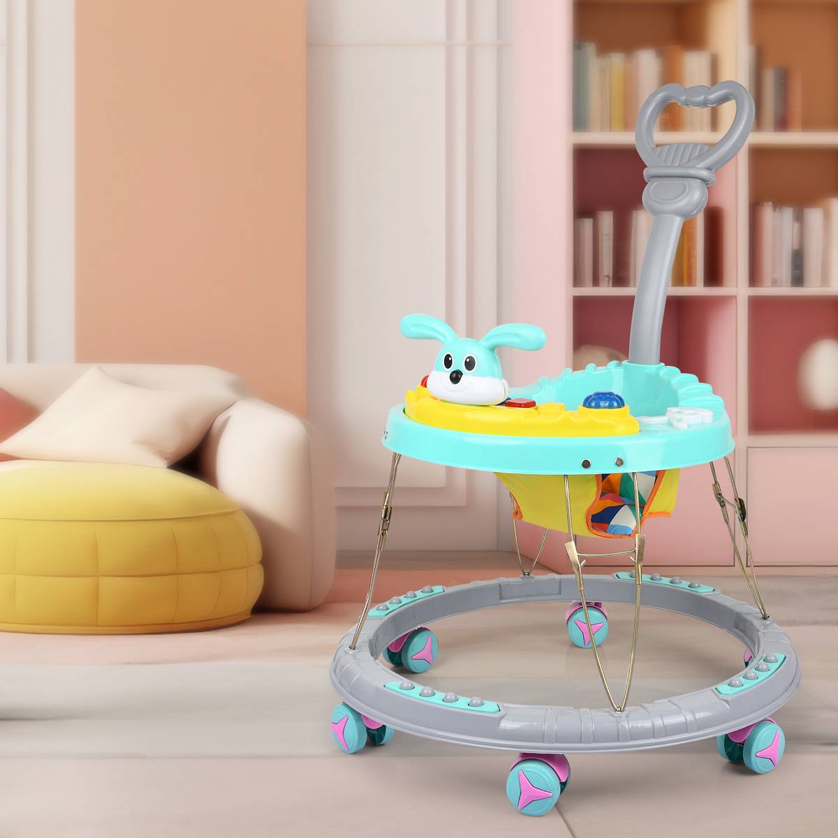 BABYPOP Musical Activity Walker With Parent Rod