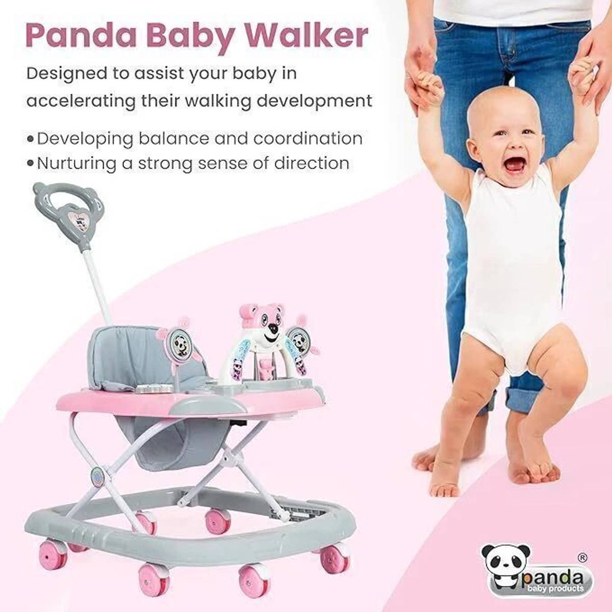 PANDA BABY PRODUCTS Musical Activity Walker With Parent Rod — photo 4