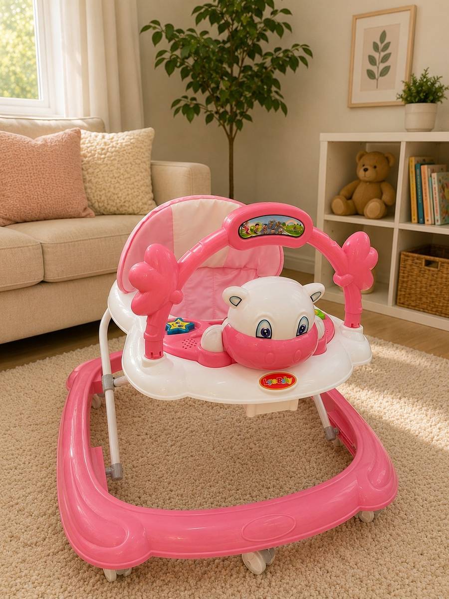 Neetu&Dhruv Enterprises Musical Activity Walker With Parent Rod