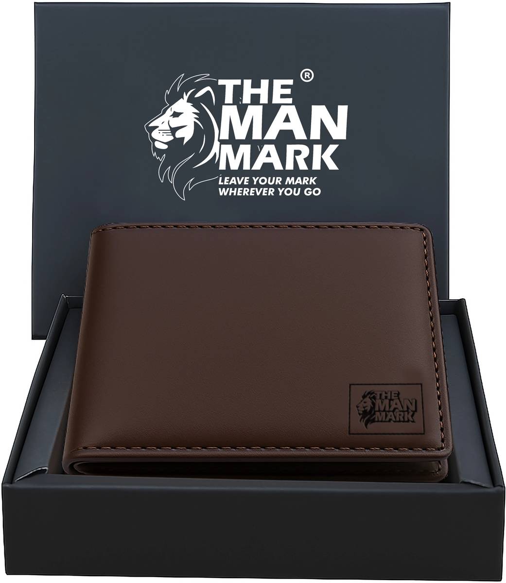 The Man Mark Men Casual, Formal Brown Genuine Leather Wallet