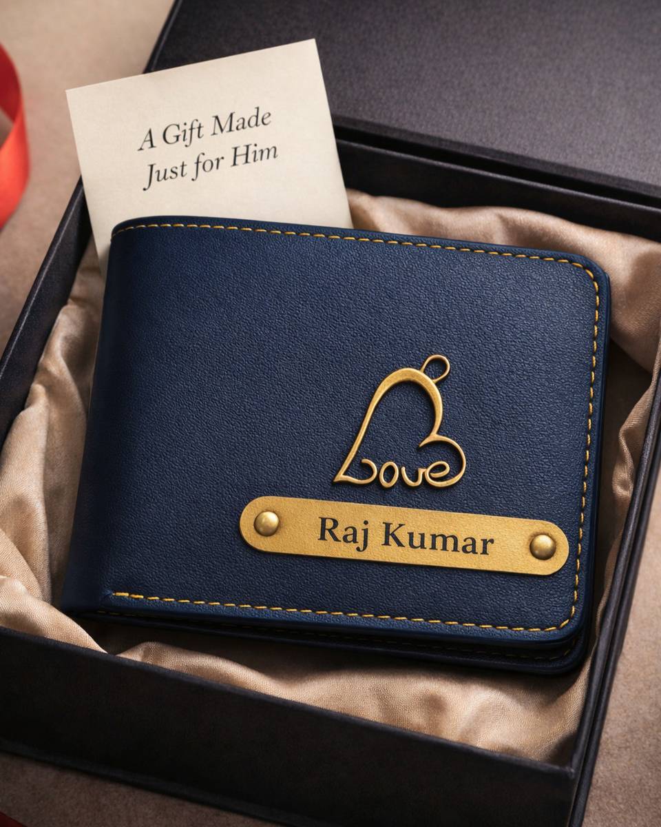 FoldCraft Men Formal, Casual, Evening/Party, Ethnic, Travel, Trendy Blue Artificial Leather Wallet