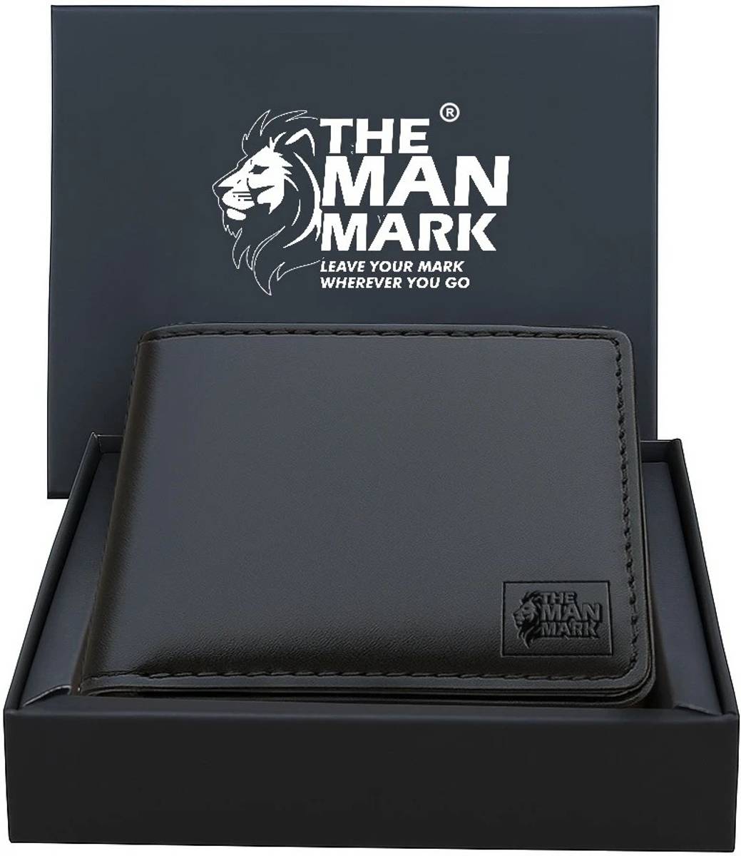 The Man Mark Men Casual, Formal Black Genuine Leather Wallet