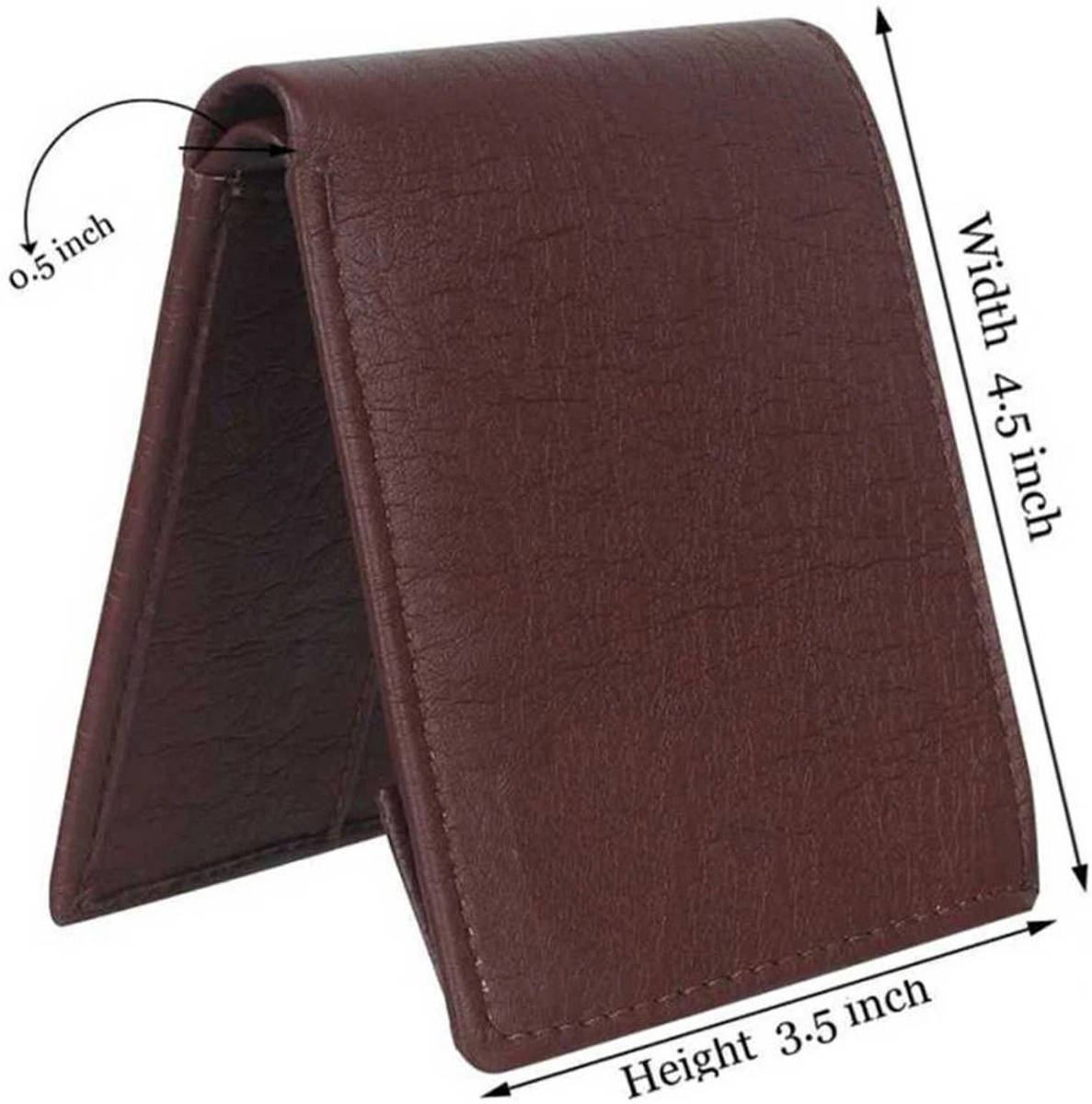 PROVOGUE Men Formal Brown Artificial Leather Wallet — photo 4