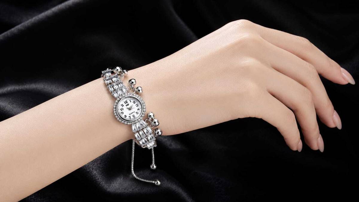 DAILY CIVIC Silver Crystal Bracelet Analog Watch Analog Watch  - For Women — photo 2
