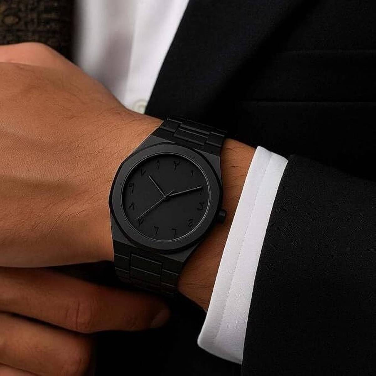 Horologe Arabic Aura Wrist Watch Arabic Numeral Series Men's Watch Analog Watch - For Men