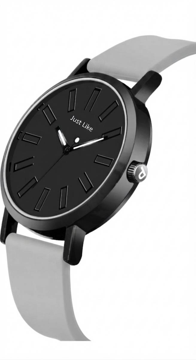 just like Stylish Dial Slim Case Rubbers Strap Wrist Analog Men Watch Analog Watch  - For Men — photo 4