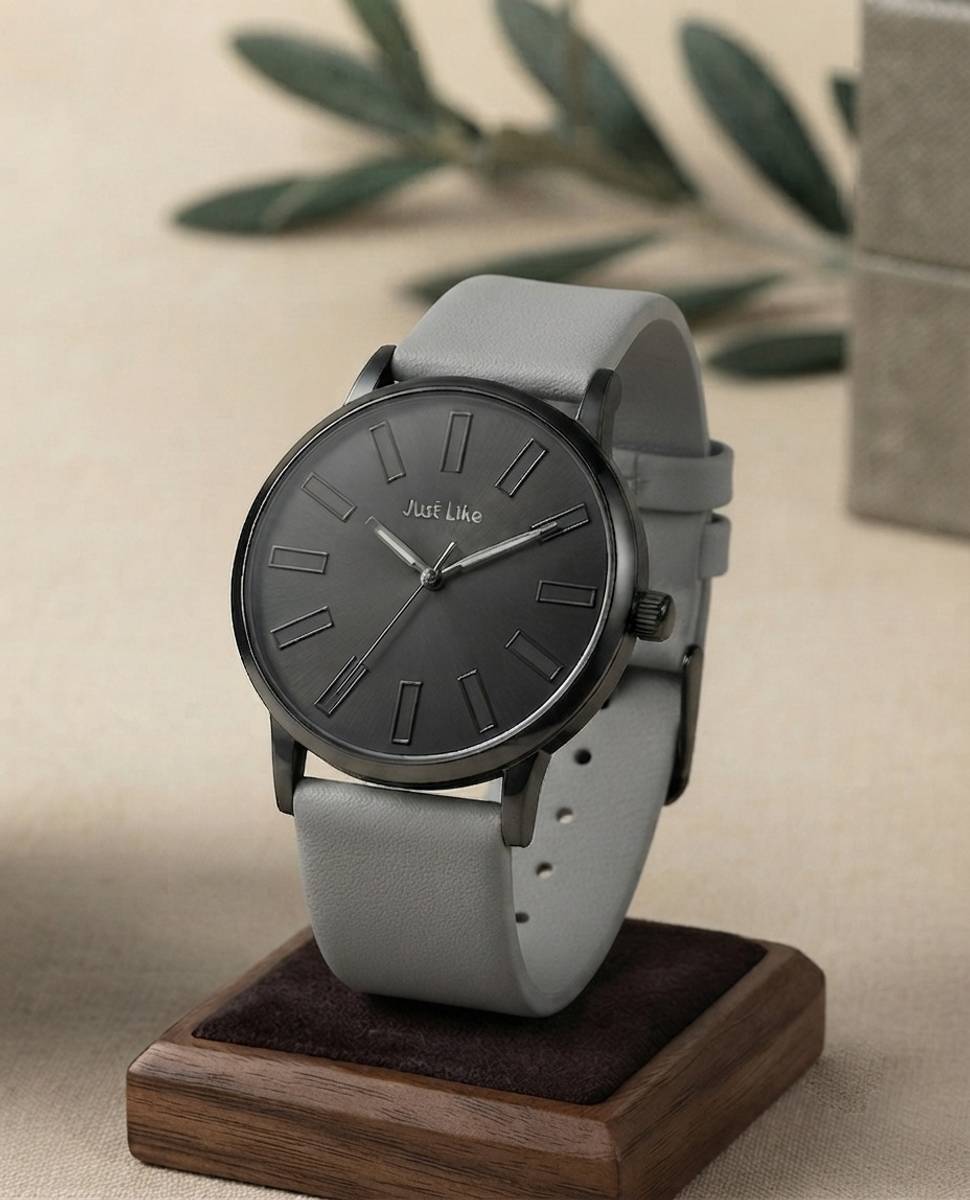 just like Stylish Dial Slim Case Rubbers Strap Wrist Analog Men Watch Analog Watch  - For Men — photo 2