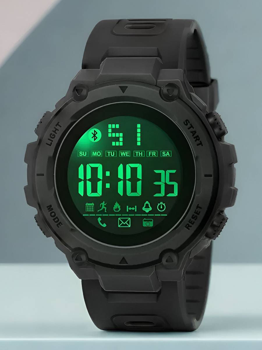 luxurit 3ATM Waterproof Sports for Boys with Backlight Alarm Snooze Stop Digital Watch - For Men