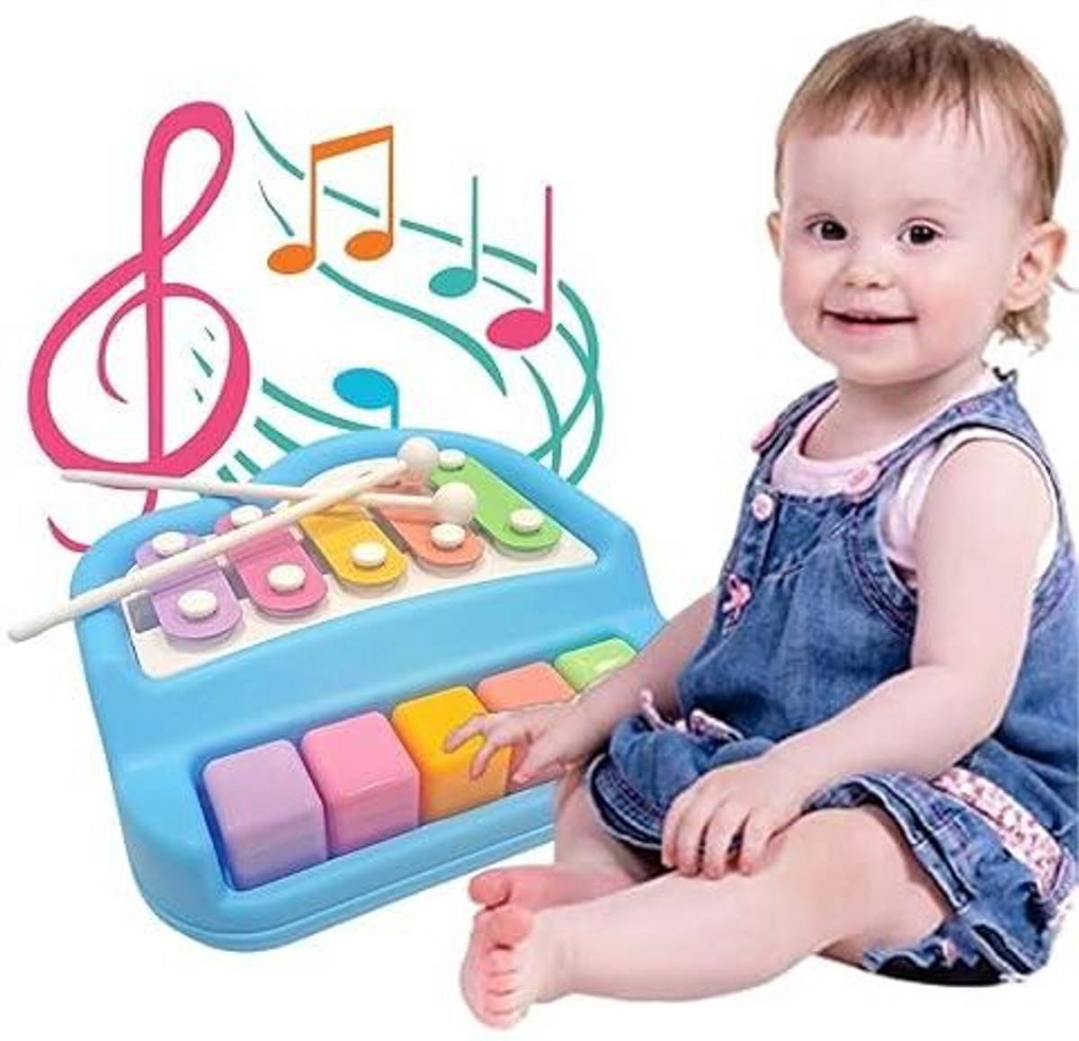 JIPSY Piano Xylophone Non Toxic, Non-Battery, 5 Key Scale Musical Instrument for Kids — photo 5