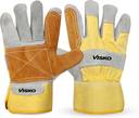 Visko VLB 005 Welding Hand Gloves, Protective Heat Resistant Welding Work  Gloves Leather Safety Gloves