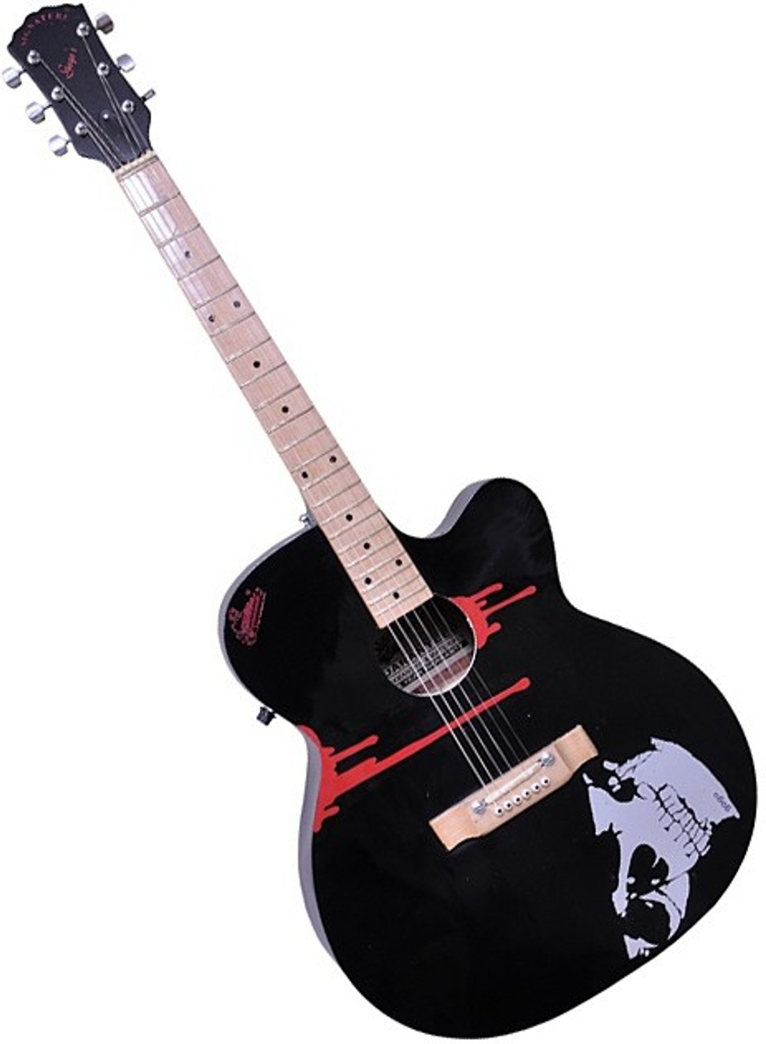 Image of Signature Musicals BBL12 Acoustic Guitar Rosewood Oak Wood Right Hand Orientation