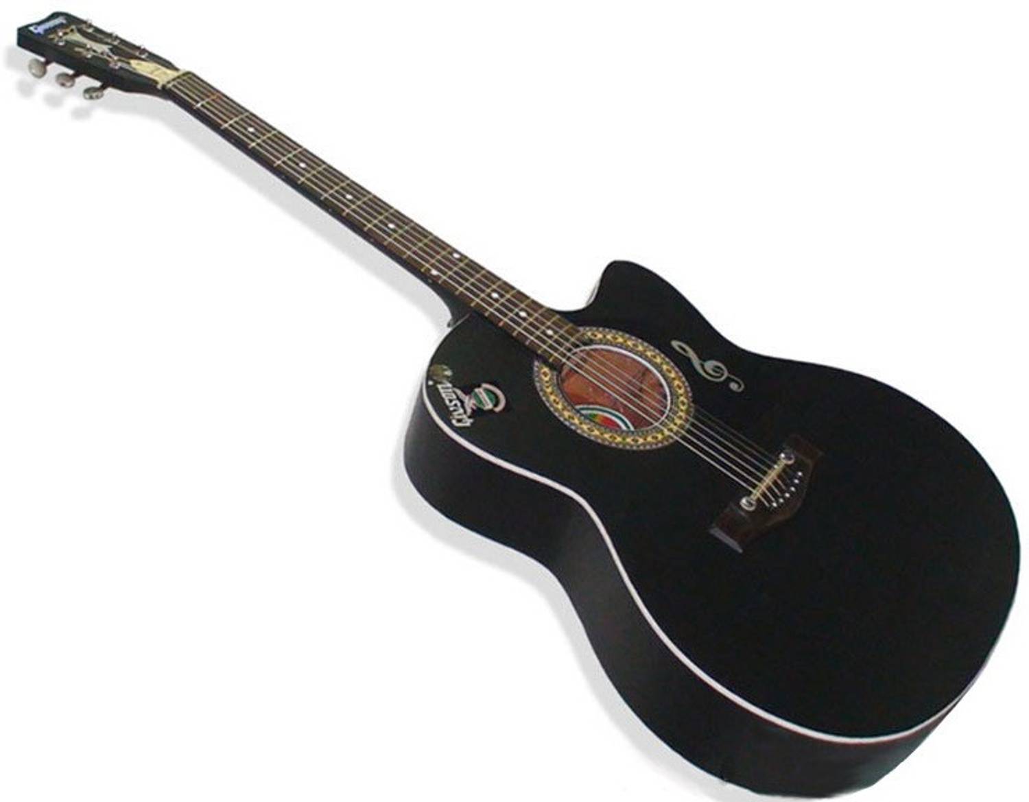 Givson Venus Black Acoustic Guitar - Image 1