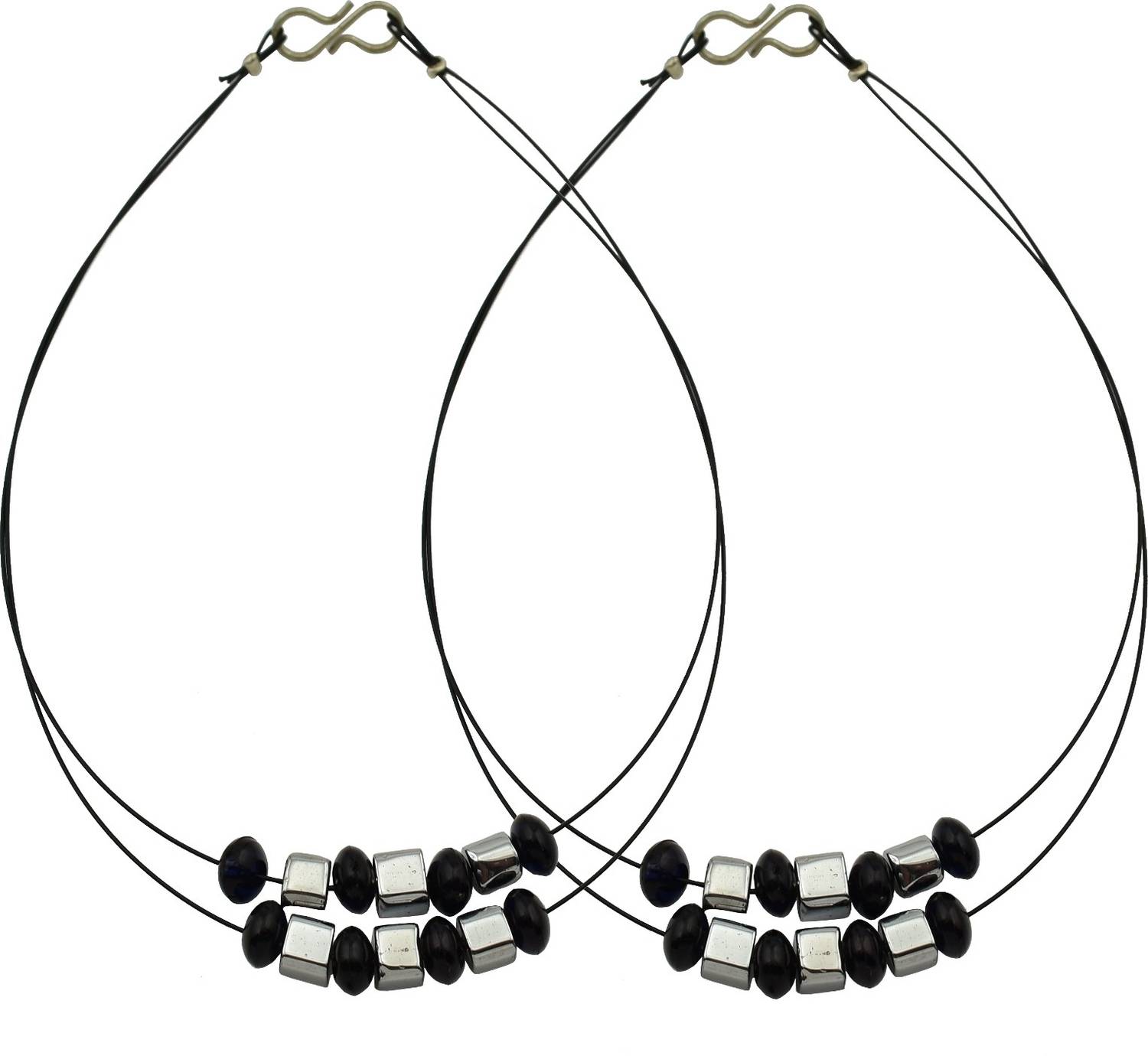HIGH TRENDZ Elegant Black Payal For Women And Girls Alloy Anklet