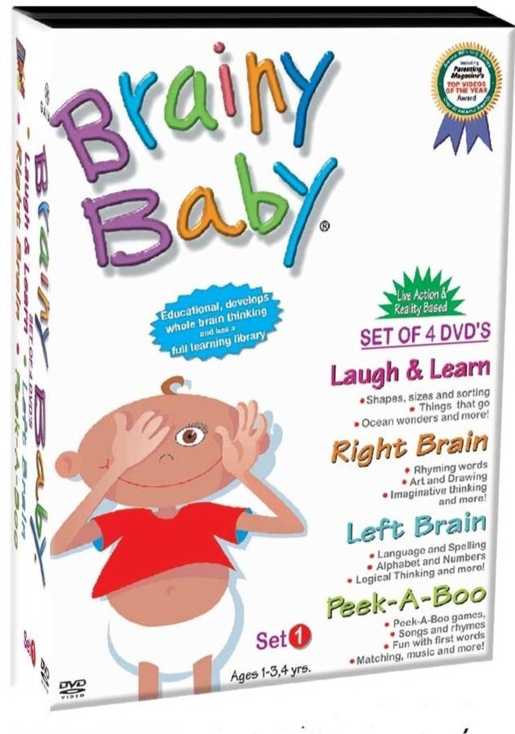 Brainy Baby ( Set Of 4 DVD's ) Vol -1 Price in India - Buy Brainy