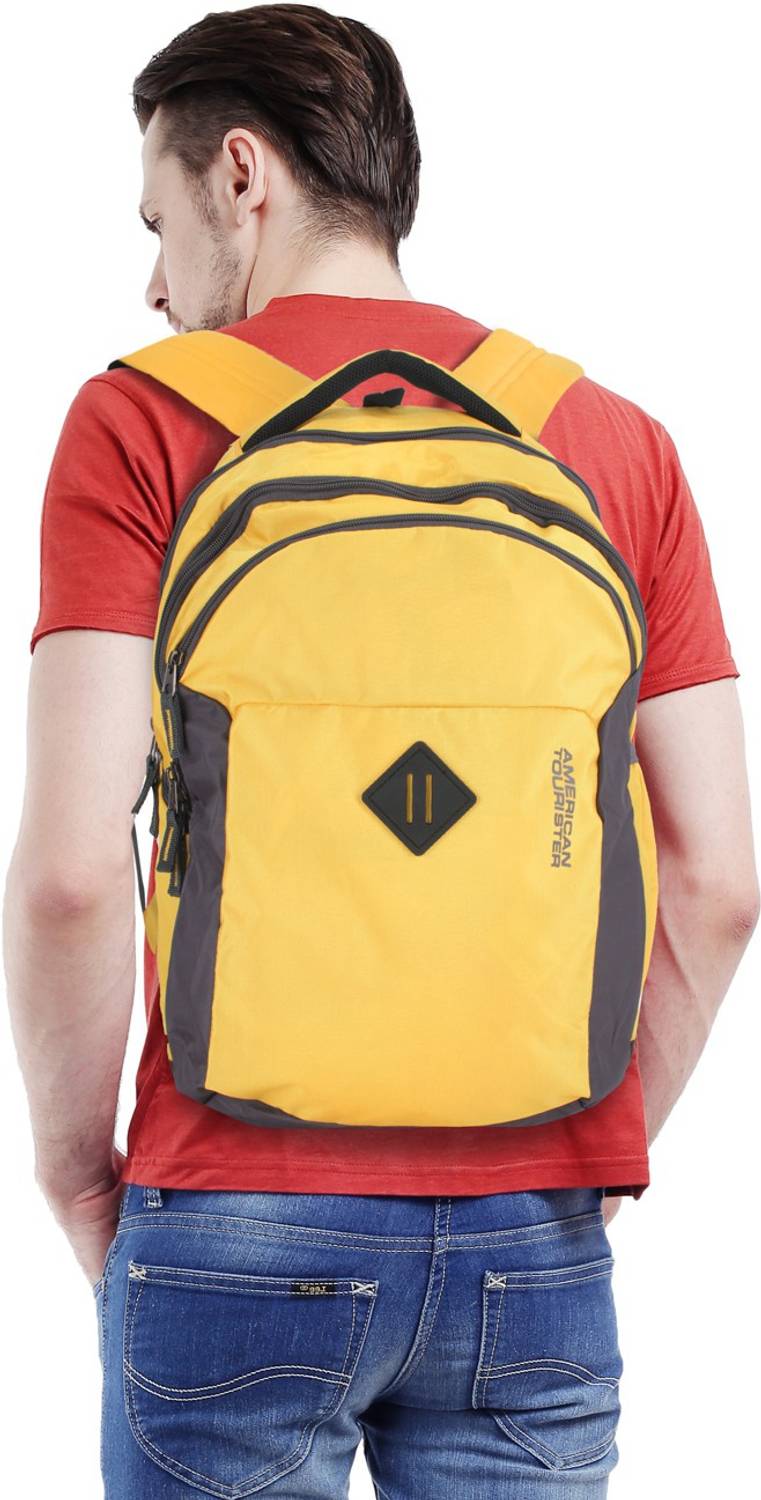 american tourister amt 2016 comet laptop backpack AMERICAN TOURISTER AMT 2016 COMET Laptop Backpack YELLOW - Price in India
