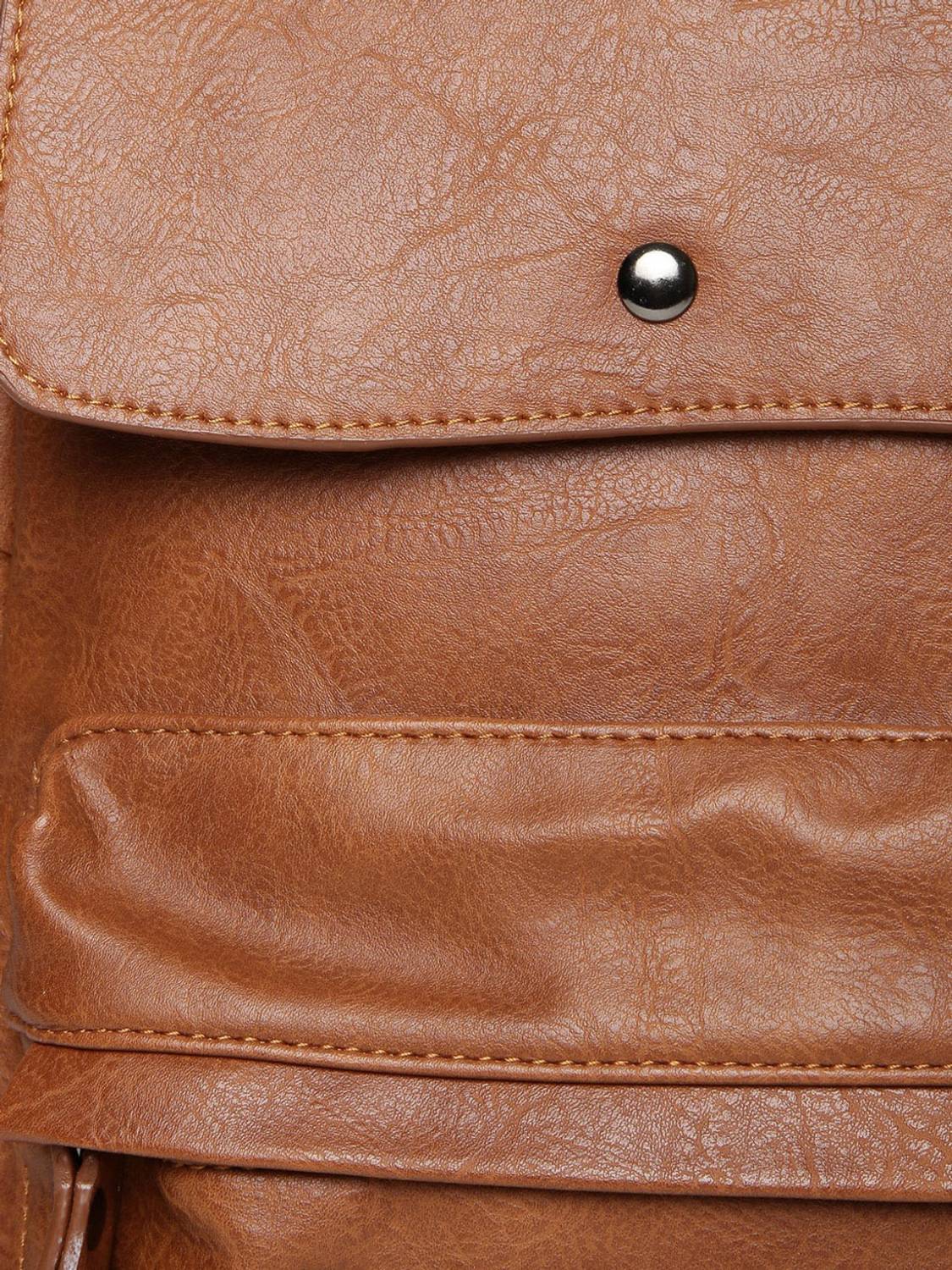 Mast & Harbour Premium 2.2L Brown Backpack - Image 4