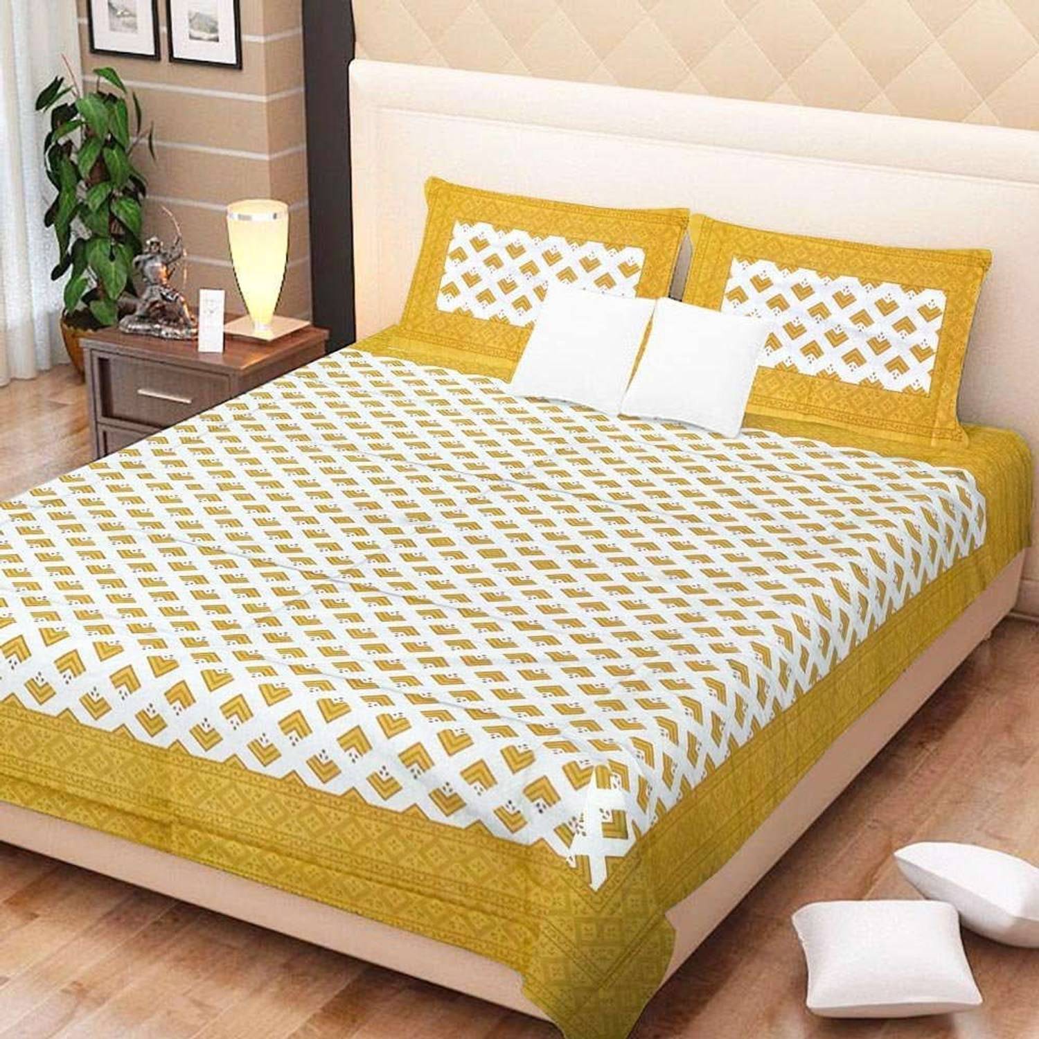 AAPNO HINDUSTAN Cotton Double Flat 3D Printed