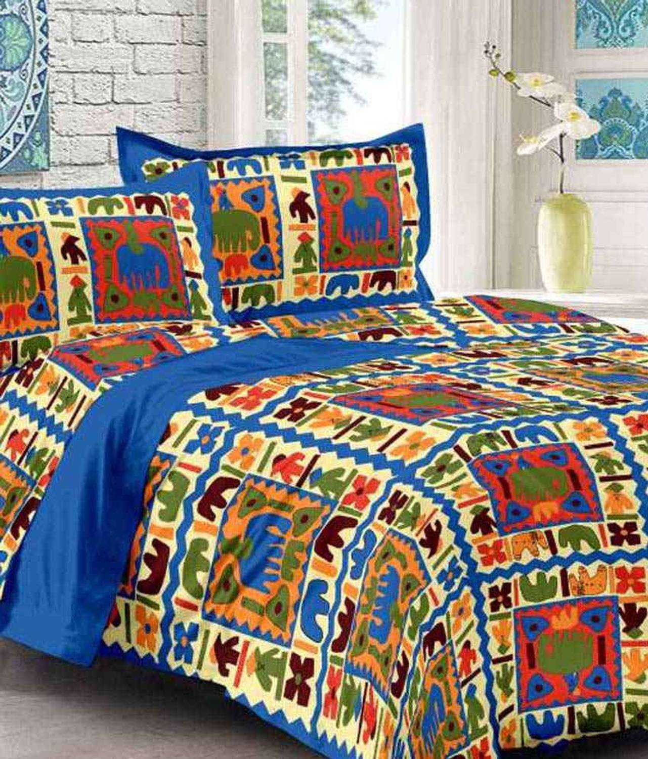 AAPNO HINDUSTAN Cotton Double Flat 3D Printed