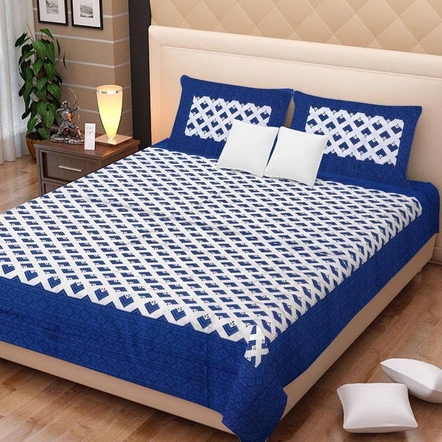 AAPNO HINDUSTAN Cotton Double Flat 3D Printed