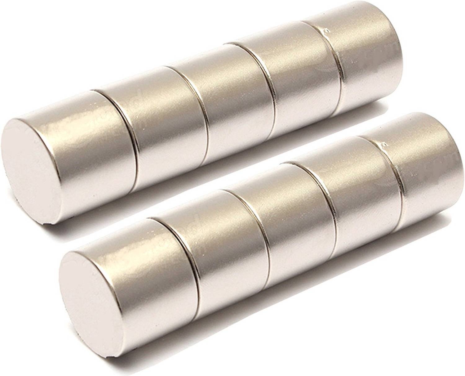 ADRAXX 10pcs N52 Strong Neodymium Discs Cylinder Rare Earth 6x10mm