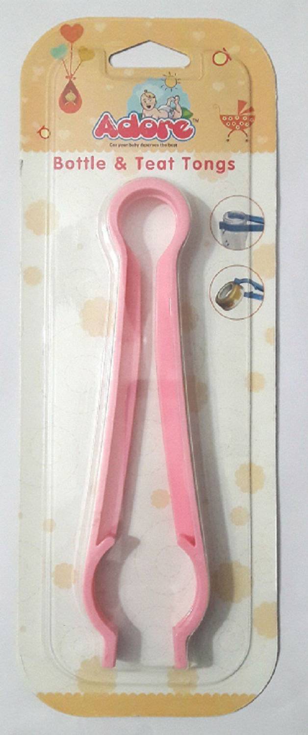 Adore PP (Polypropylene) Bottle &Treat Tong-Pink Tongs