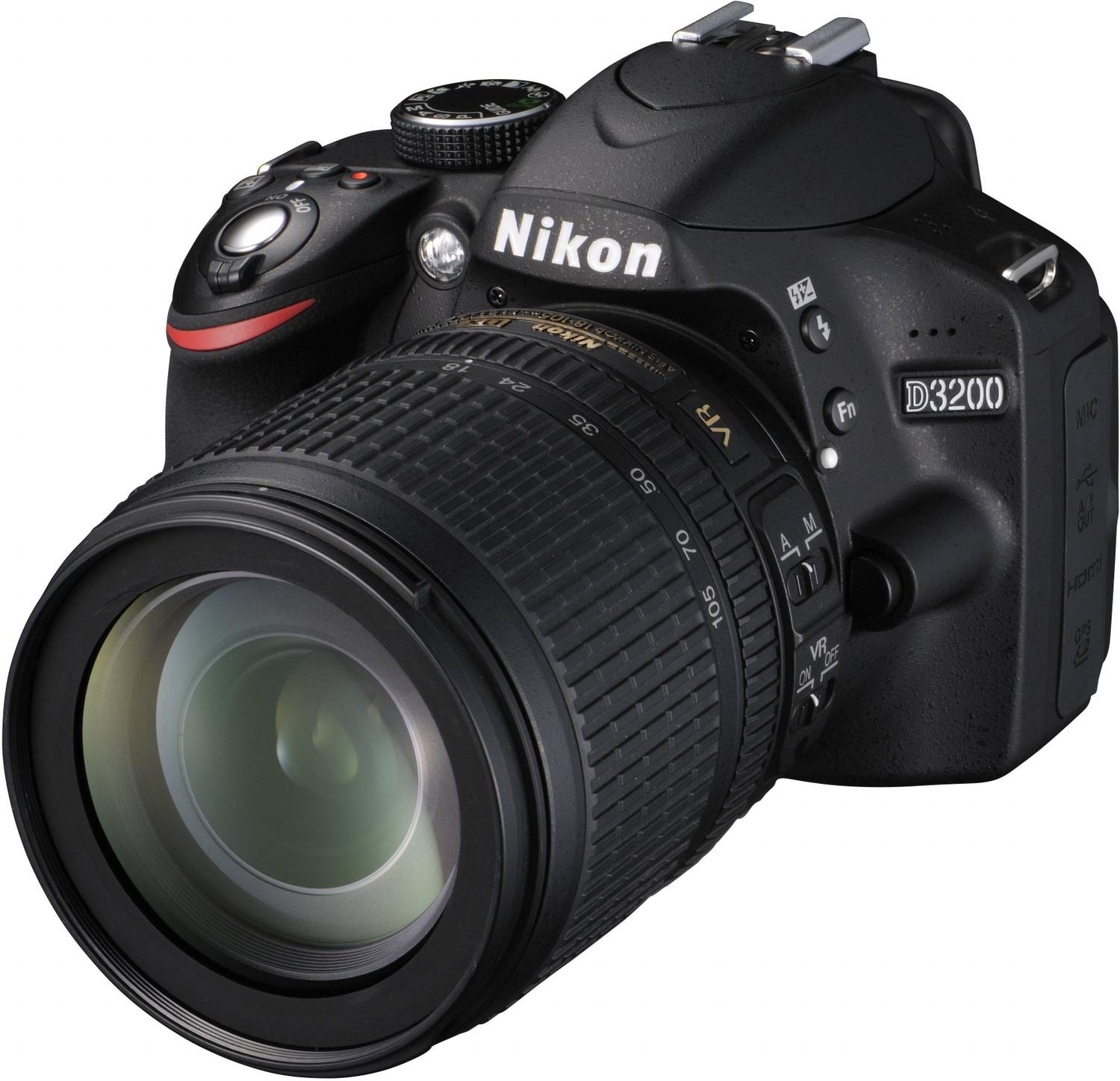NIKON D3200 DSLR Camera (Body with AF-S 18-105 mm VR Lens) Price